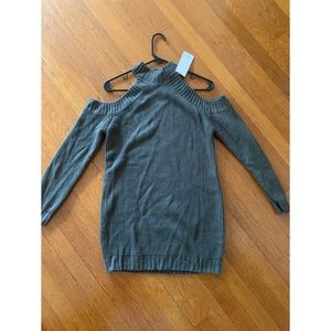 Tobi olive green sweater dress